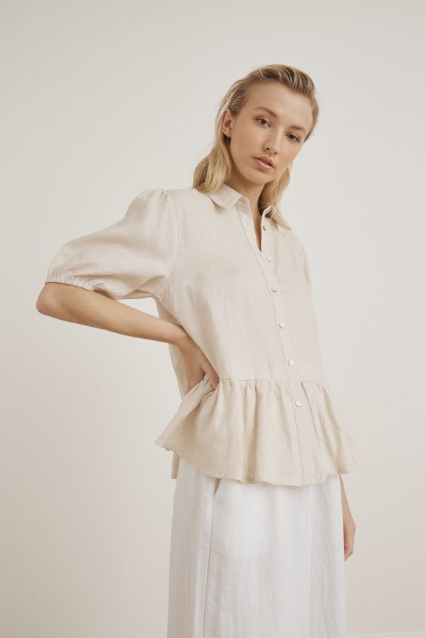 Little Lies- Linen Blouse | Floriografy